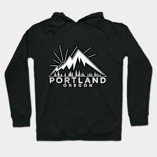 Portland Oregon OR T Shirt Vintage Hiking Retro Hoodie